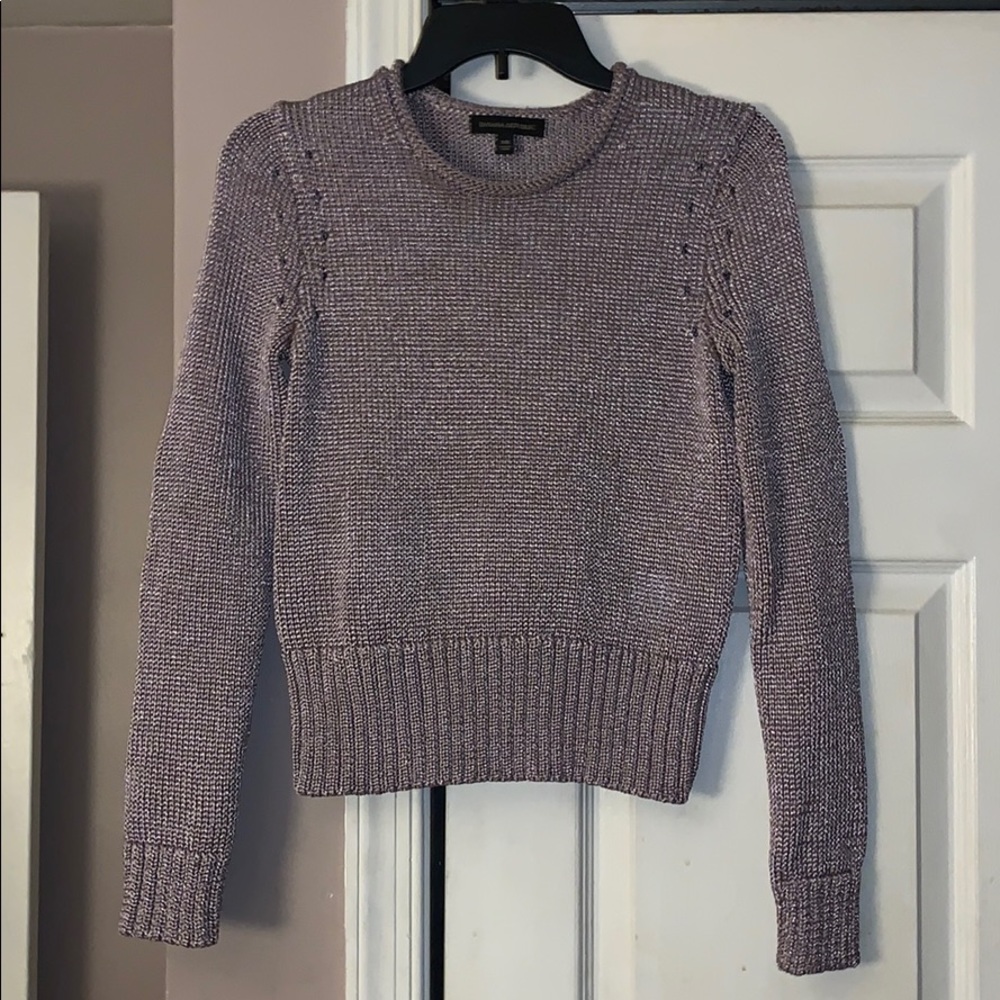 Banana Republic metallic Lavender sweater size XS